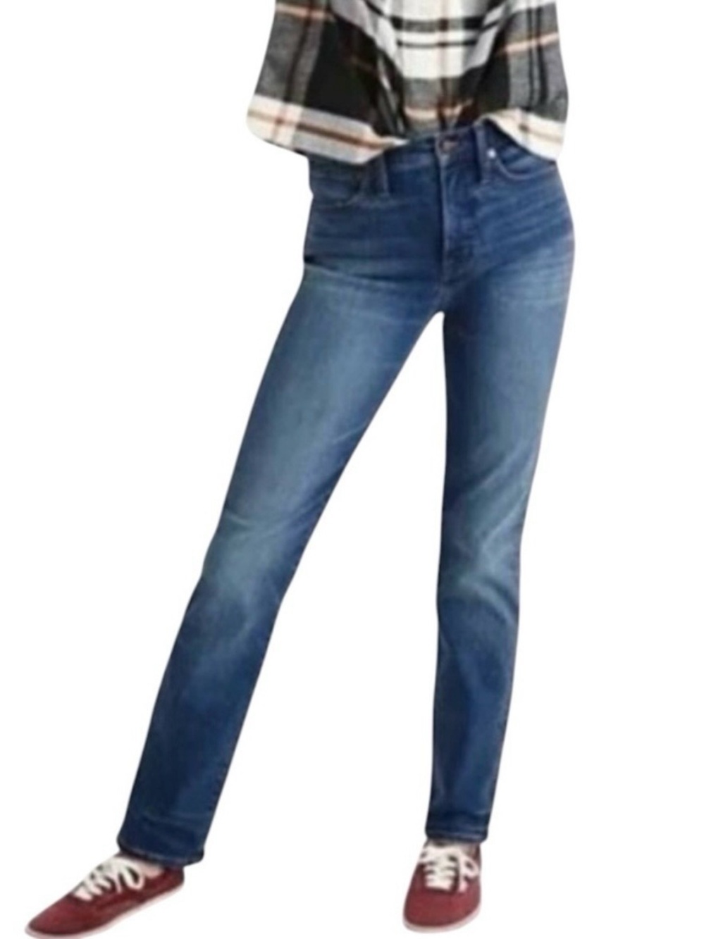 Madewell Stovepipe Full Length Jeans sz 29 Dark Blue High Rise Casual Denim